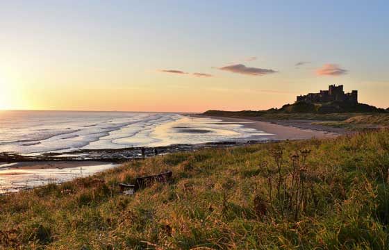 A photograph of the seafront of North of Tyne.