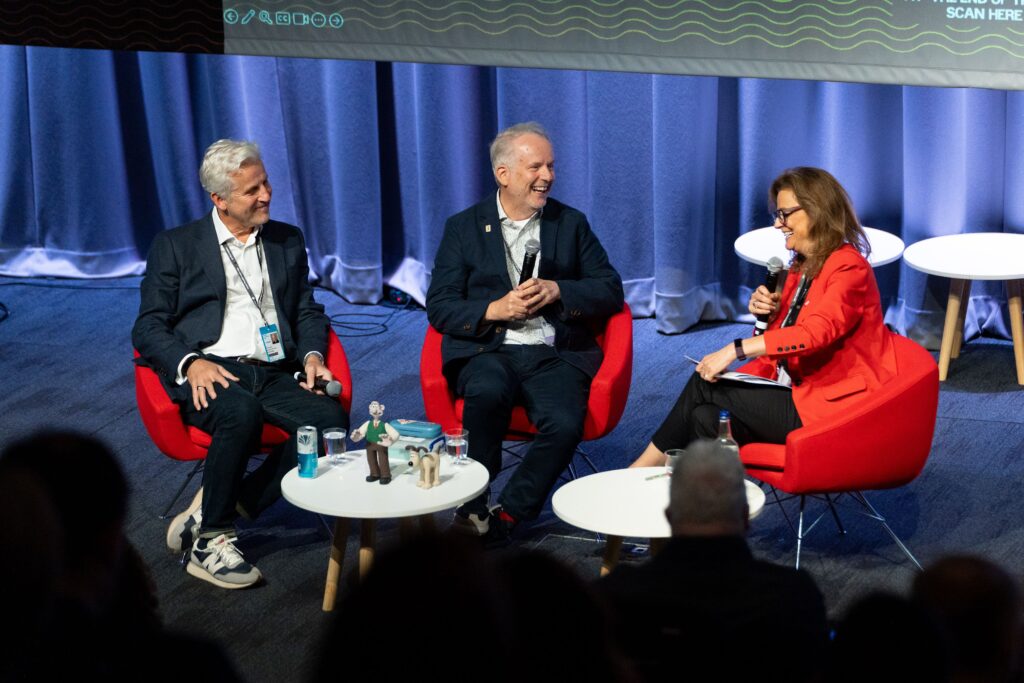 Nick Park, Sean Clarke and Caroline Norbury at Labour Party Conference