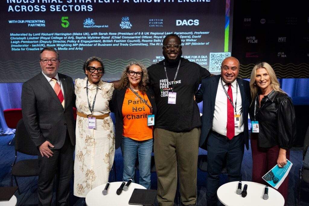 Representation in the Creative Industries Panel at Labour Party Conference