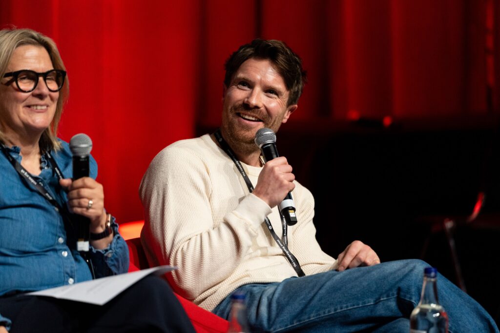 Joe Dempsie and Alison Rashley at Labour Party Conference